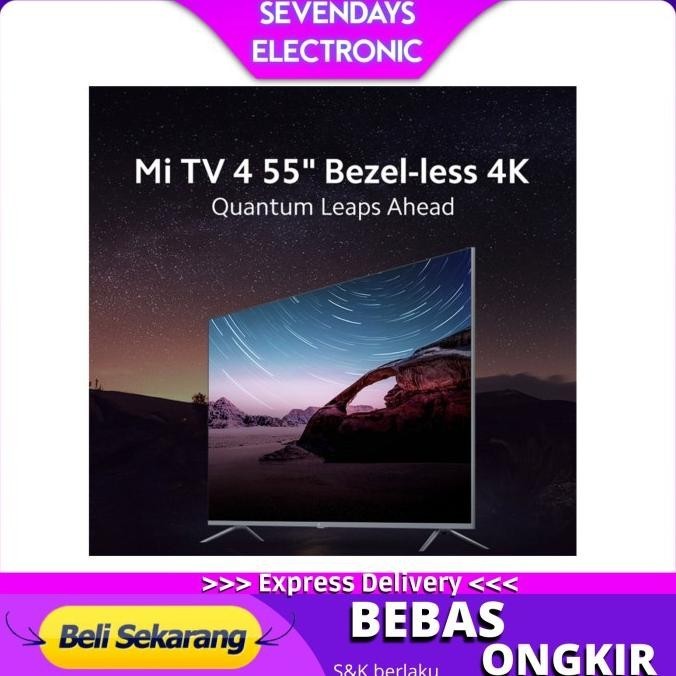 [Ready Stock] Xiaomi Mi Tv 4 Smart Tv 55 Inch Quantum Led 4K Uhd Bezel Less