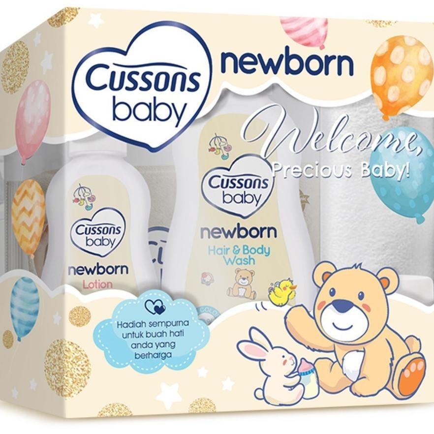 Paket Cussons Baby Newborn - Gift Set - Perlengkapan Mandi Bayi