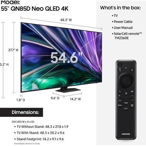 [Promo] Tv Samsung Neo 55Inch Qled 4K 55Qn85D