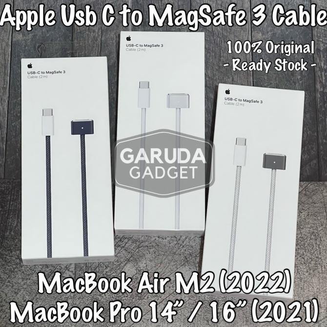 Original Apple Usb C To Magsafe 3 Cable Macbook Air Pro M1 M2 Charger