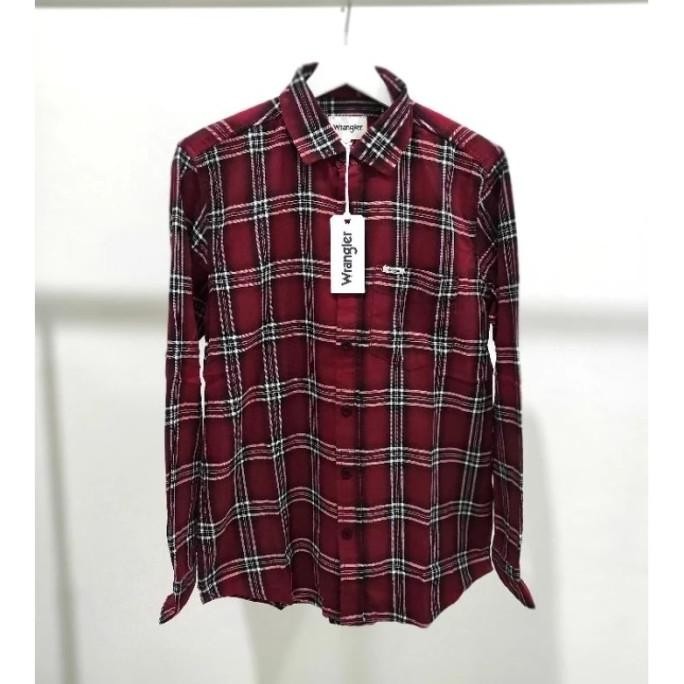 Wrangler Kemeja Pria Lengan Panjang Original