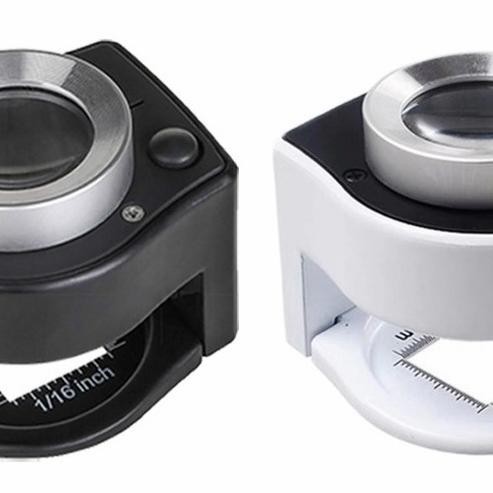 

NEW Kaca pembesar loop logam duduk 30x 3 led uv ultraviolet