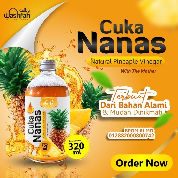 

Original Cuka Nanas Asli Natural Pineapple Vinegar 320 Ml K02