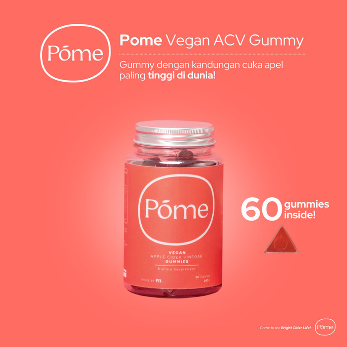 

Pome ACV Gummy / Apple Cider Vinegar Gummy / Permen Cuka Apel - 60 pcs K02