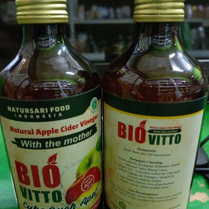 

Cuka Apel Batu Malang Bio Vitto Organic Apel Cider Vinegar Original K02