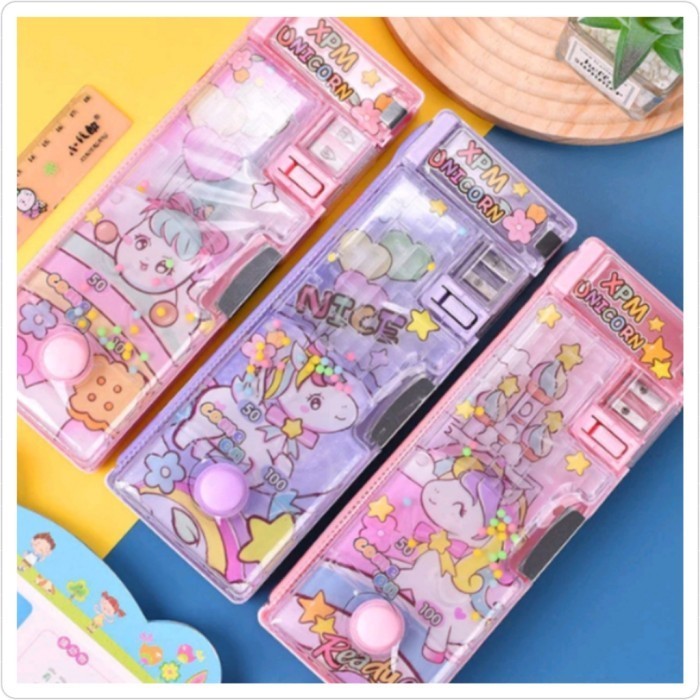 

TEMPAT PENSIL MAGNET MAINAN WATER BALL PENCET/ KOTAK PENSIL GAME WATER