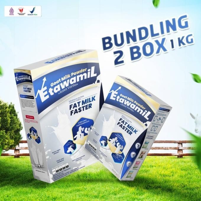 

ETAWAMIL WEIGHT GAIN - Susu Gemuk Nafsu Makan HALAL BPOM 1 KG / 1000g LJ