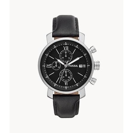 [Garansi] Jam Tangan Branded Rhett Chronograph Black Leather Watch - Bq1006