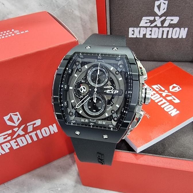 [New] Jam Tangan Pria New Expedition E 6782 M Black