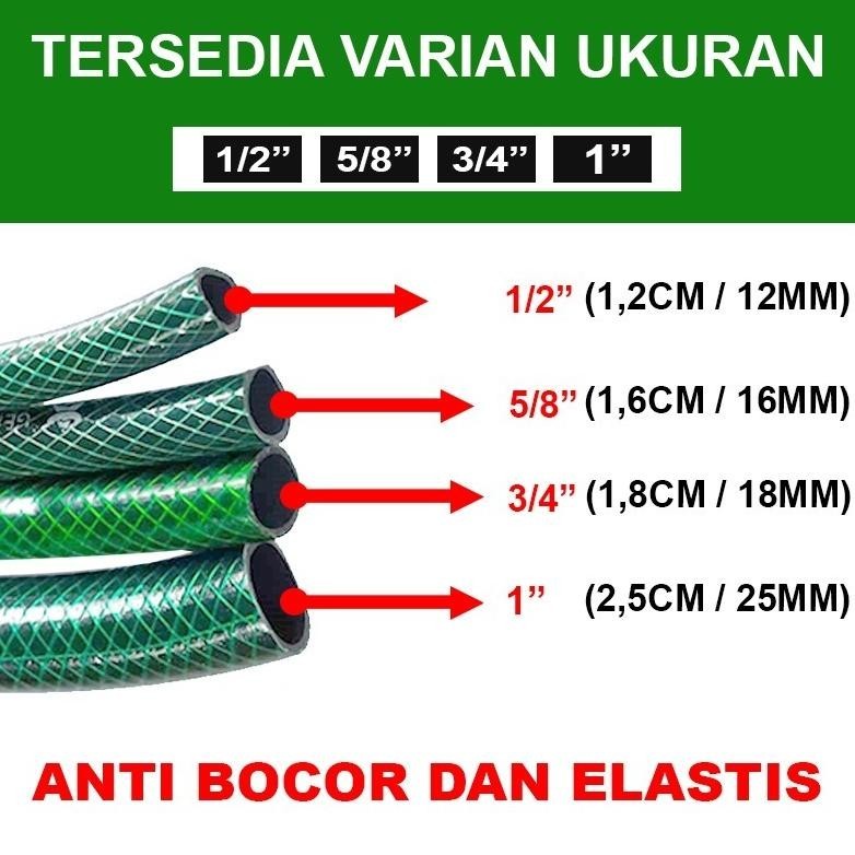 DISKON SELANG AIR 100 METER ANTI LUMUT TEBAL / SELANG AIR 100 METER / SELANG TAMAN / SELANG CUCI KEN