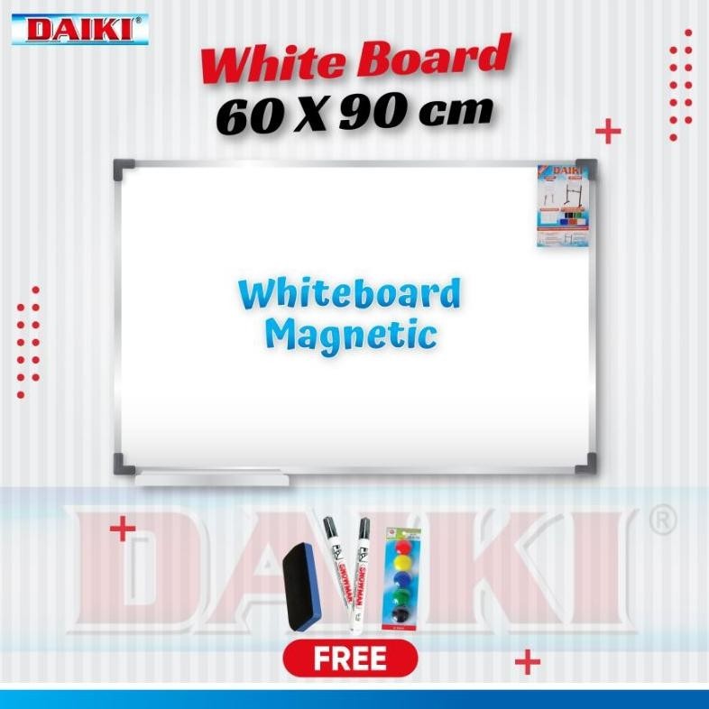 

Murah Papan Tulis / Whiteboard Magnetic Daiki Uk 60X90 Cm Viral