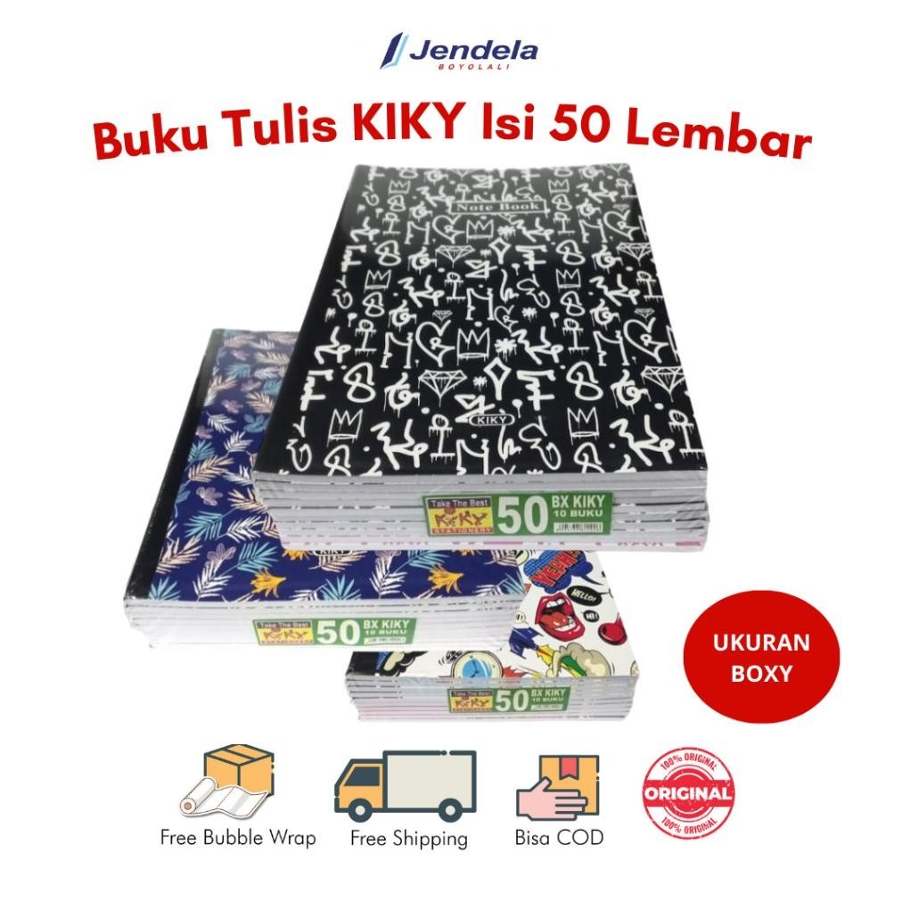 

Premium Buku Tulis Kiky 50 Lembar Isi 10 Buku Atk BisaCod