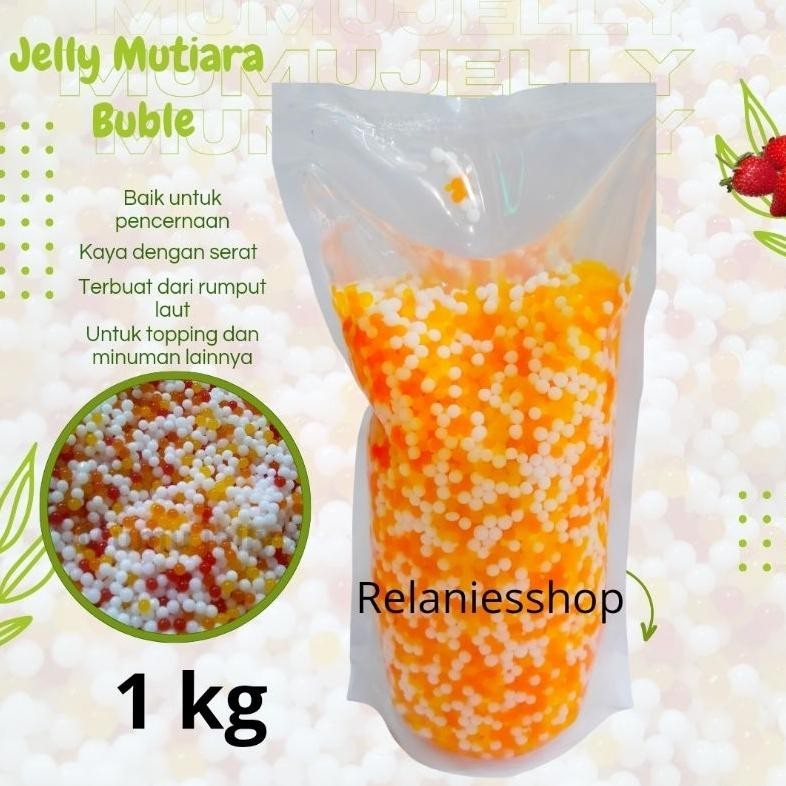 

PROMO JELLY MUTIARA BUBLE TOPPING MINUMAN PUDDING 1 KG
