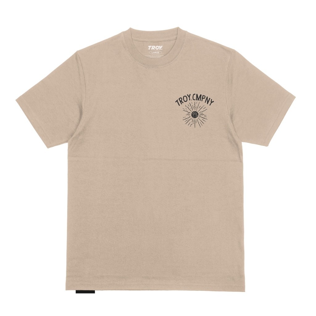 Troy Company Tshirt Brown Latte No Pressure - Kaos Lengan Pendek Kaos Coklat Latte MTD 2471