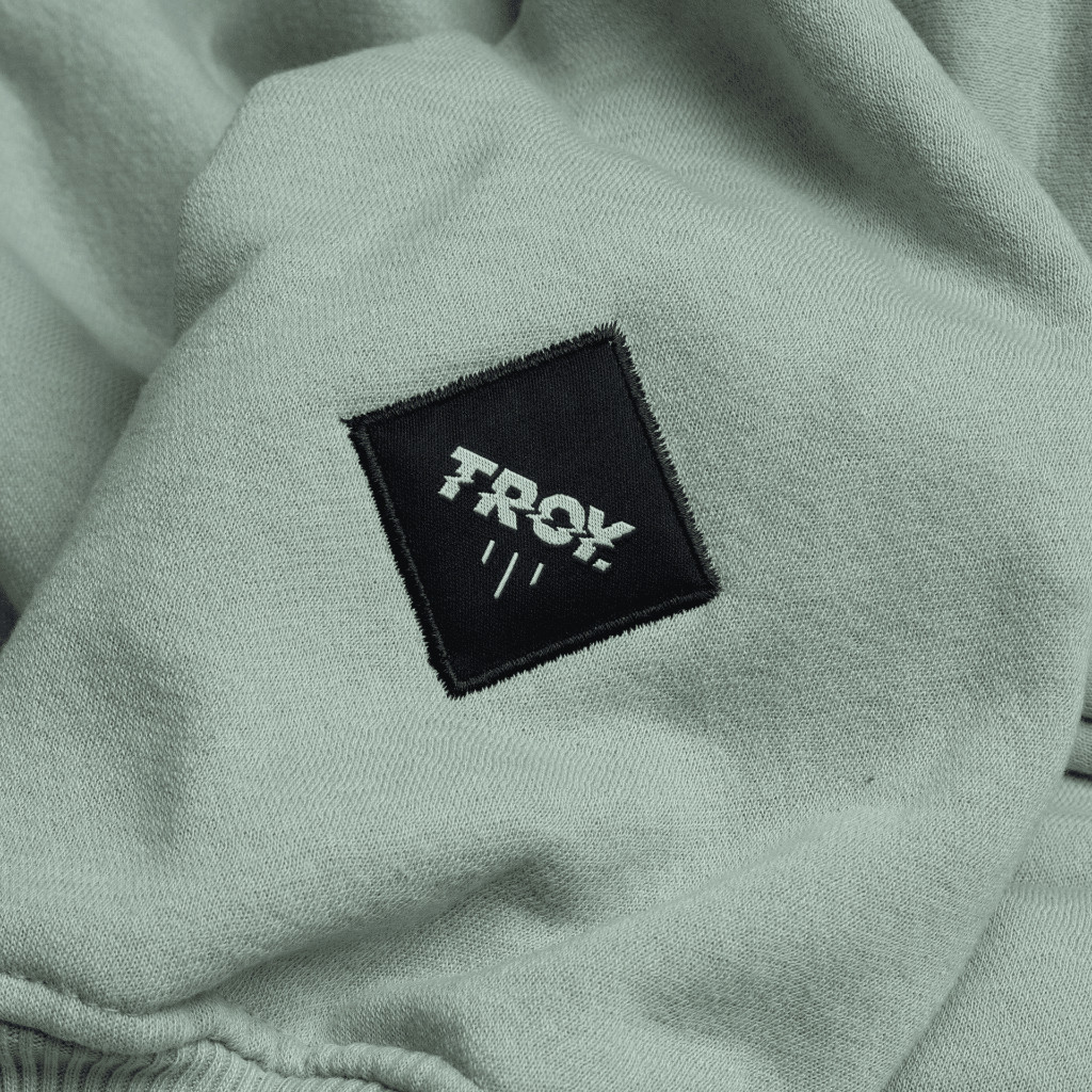 Troy Company Sweater Hoodie Green Mint Bases Simples - Hoodie Pria Hijau Mint KH 2514