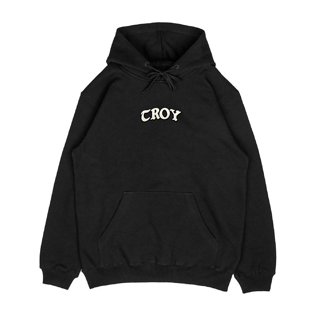 Troy Company Hoodie Pullover Black Bubo Little Owl - Sweater Hoodie Pria Hitam KH 2362