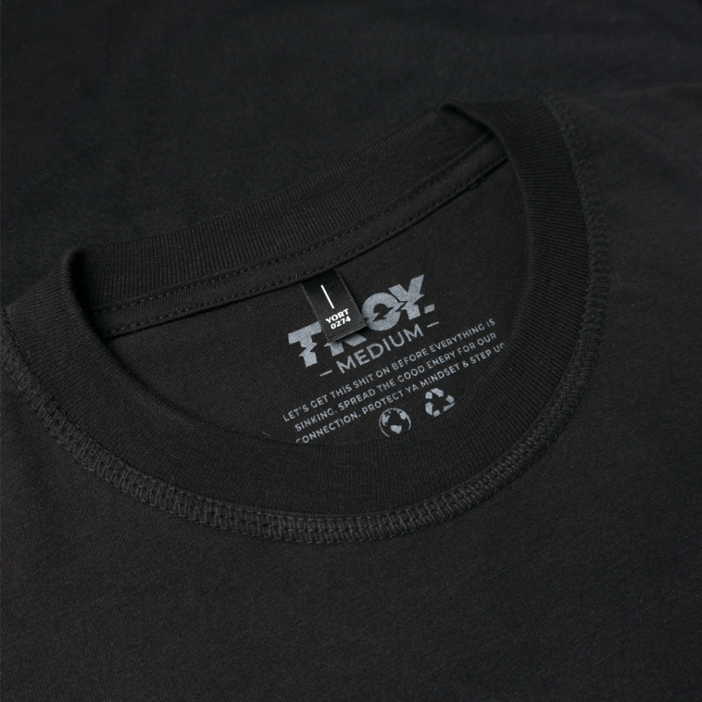 Troy Company Kaos Lengan Panjang Hitam LS 2240