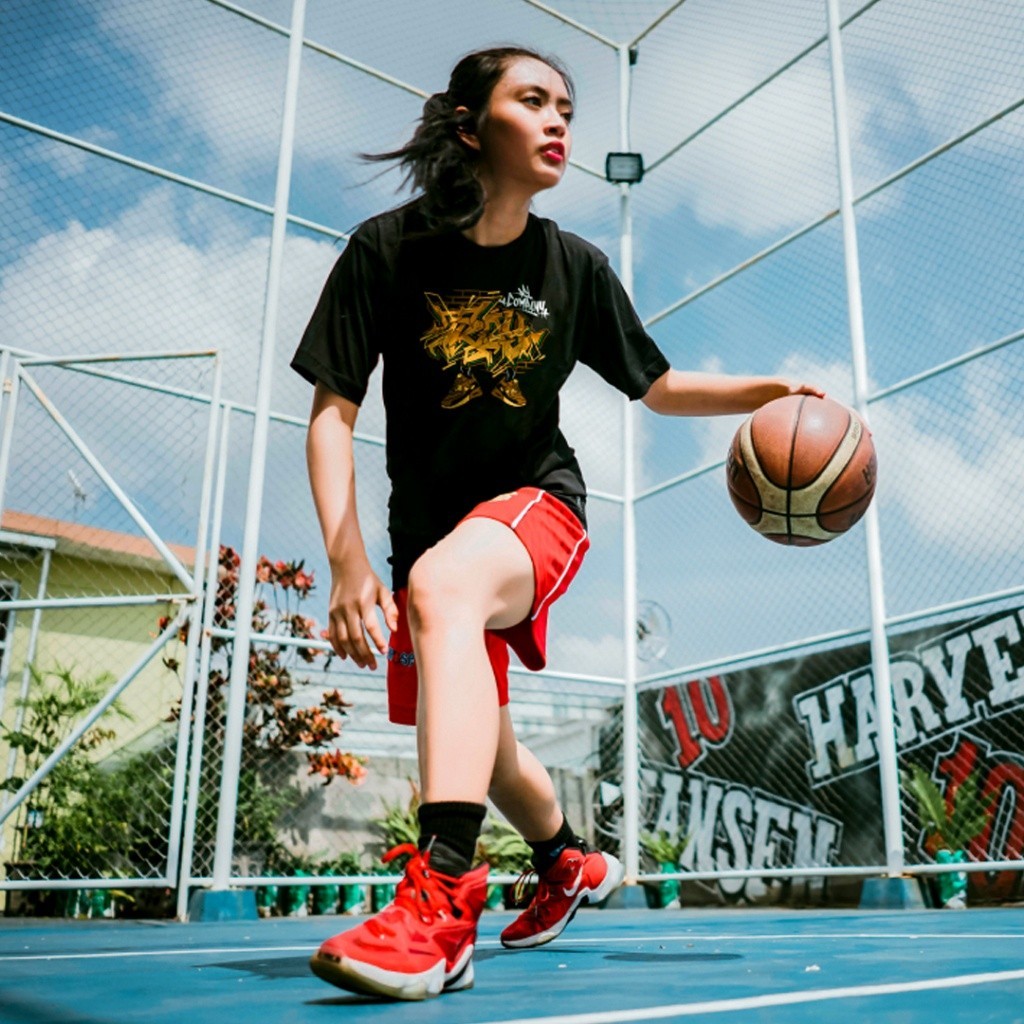 Troy Company Tshirt Black Graffiti Shoes - Kaos Pria Lengan Pendek Hitam MT 2163
