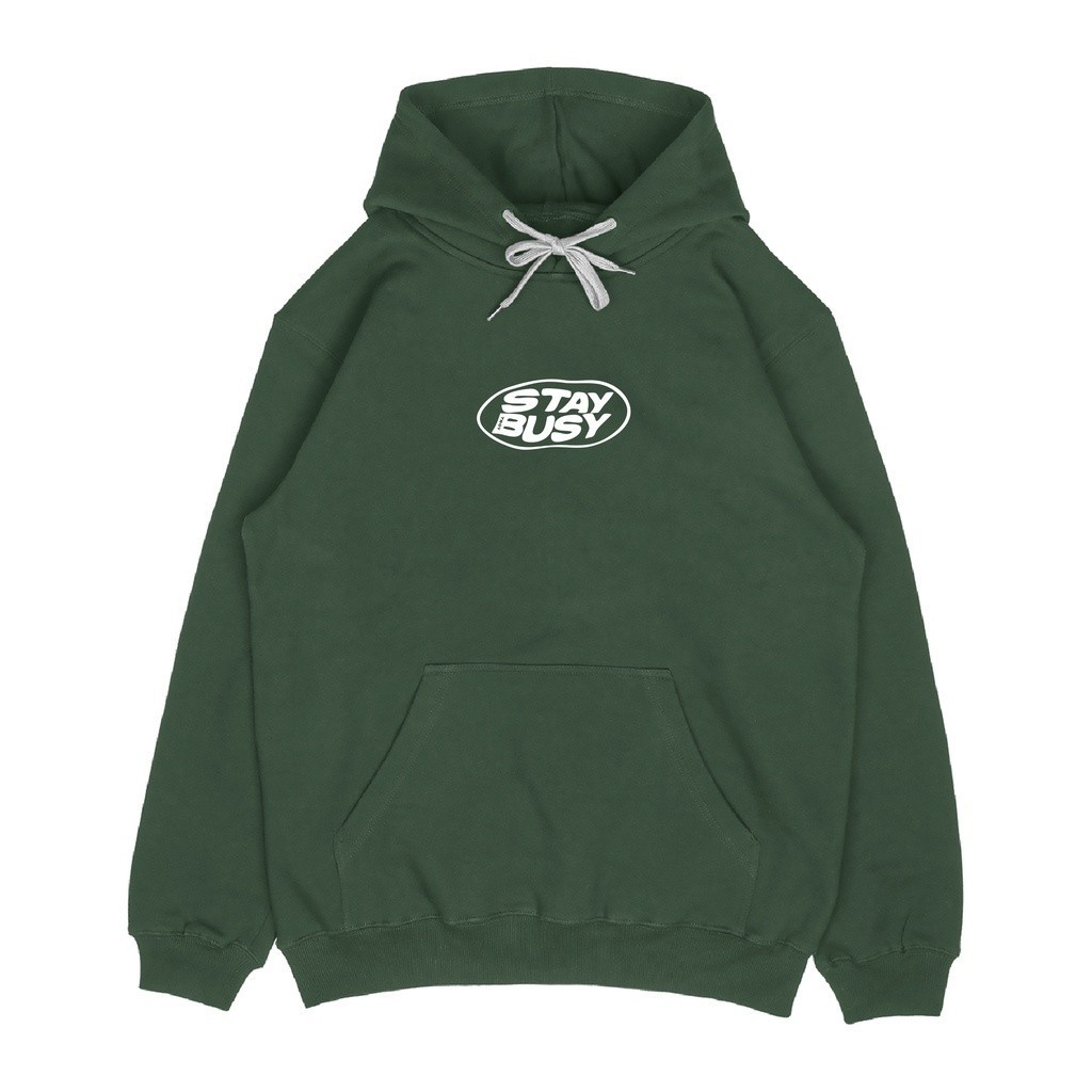 Troy Company Hoodie Forest Green Stay Busy - Hoodie Pria Hijau KH 114