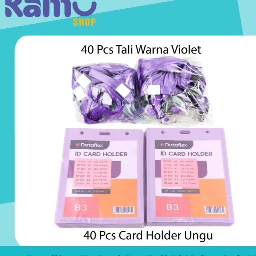 

Bundling 40Pcs Id Card B3 + 40Pcs Tali Id Card Nylon Soft Pvc - Nylksfp