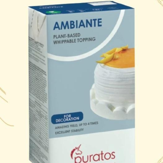 

Puratos Ambiante Whipping Cream Non Dairy / Krim Cair Manis - 1 Liter