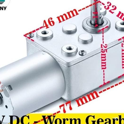 Gearbox Motor Dc Worm Gear Box High Torque Jgy370
