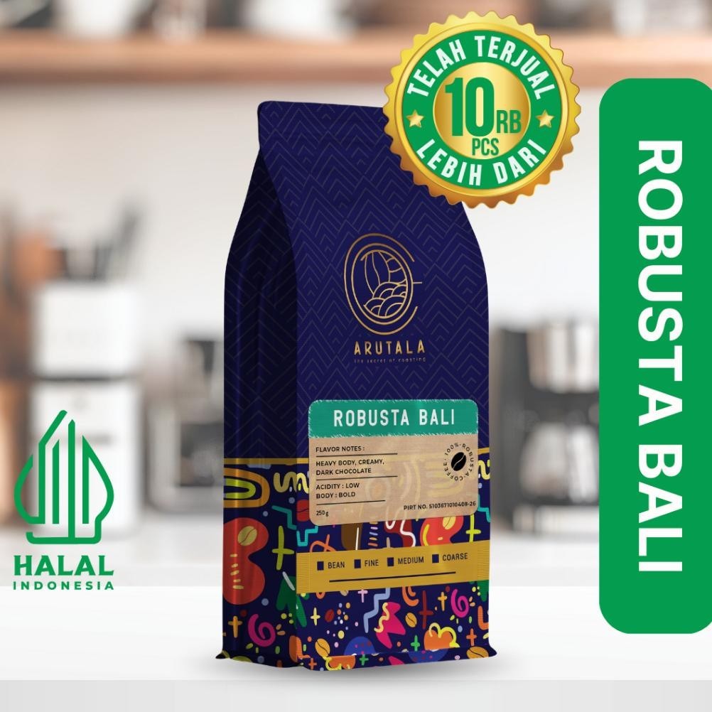 

eq-77 ARUTALA kopi Bali Robusta 200 gram Hemat