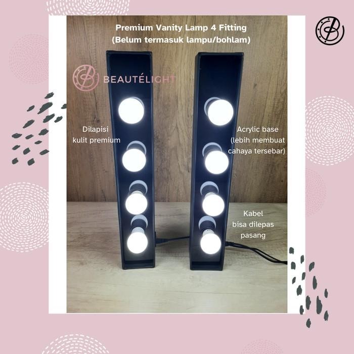 BISA COD - BEAUTELIGHT VANITY LIGHT BOX 4 FITTING | LAMPU MAKE UP | FITTING LAMPU