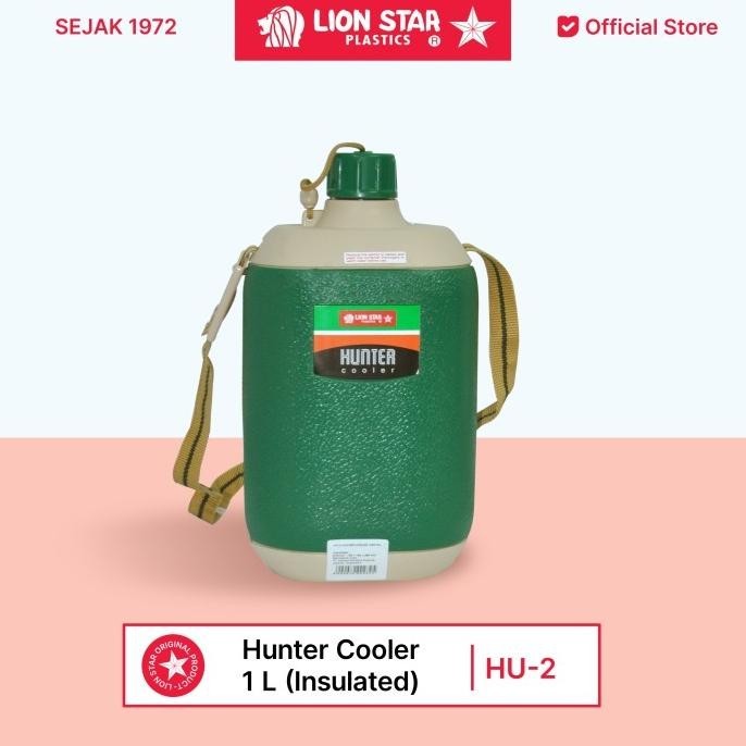LION STAR Botol Minum Hunter Cooler Insulated Tahan Dingin 1L HU-2