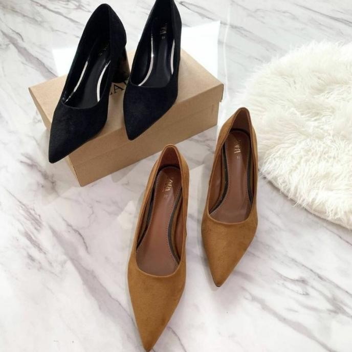 High Heels Zara Ori / Sepatu Kantor Wanita / Sepatu Hak Zara
