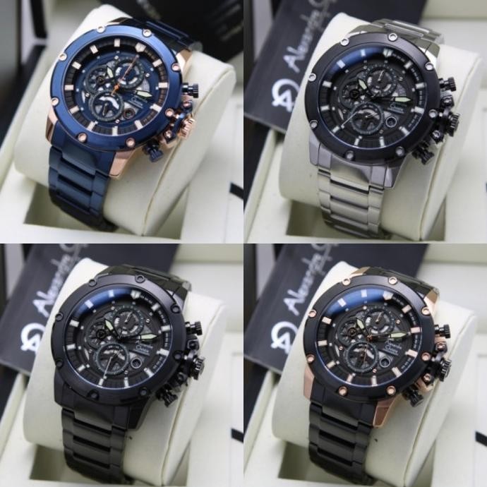 Jam Tangan Pria Alexandre Christie Ac 6564 / Ac6564 Rantai Original