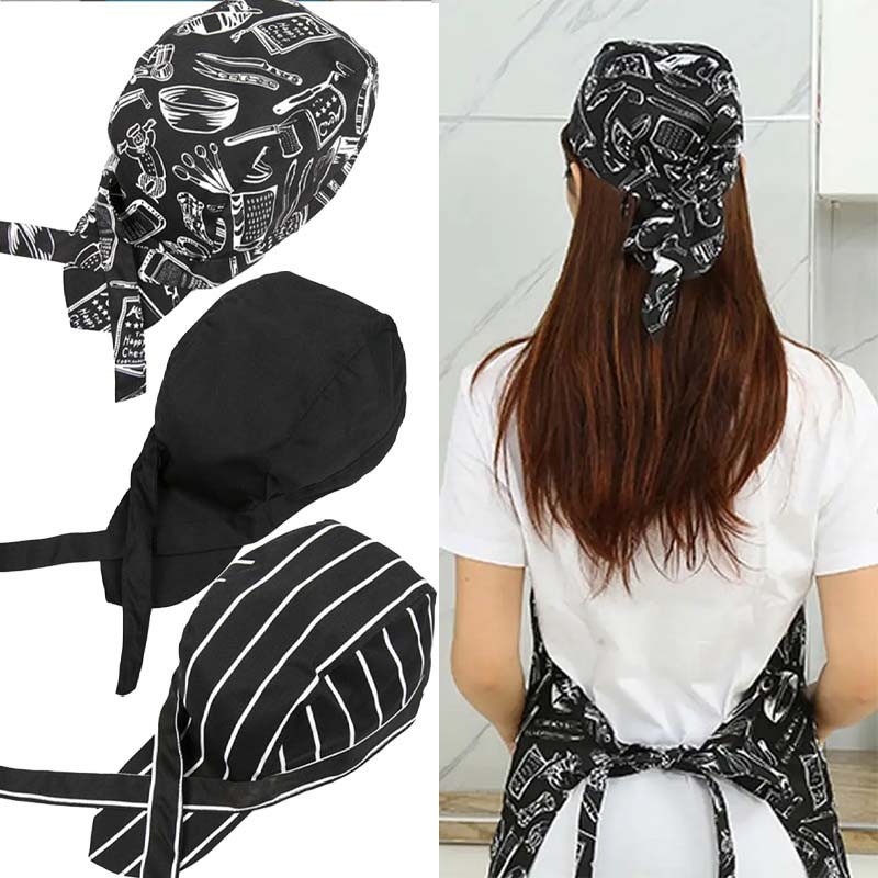 Unisex Topi Koki Chef Uniseks Topi Kitchen Hitam Topi Pirates Topi Koki Anak / Wanita / Pria Topi