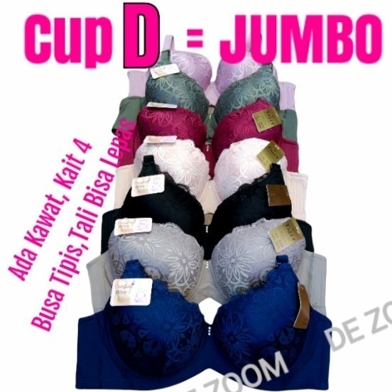 BARU BH UKURAN JUMBO BESAR TALLY 3299 BROKAT KAIT 4 BERKAWAT BUSA