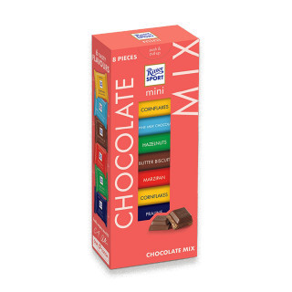 

Ready Ritter Sport Mini Colorful Mix Chocolate Tower [ 8 pcs x @16 gr]