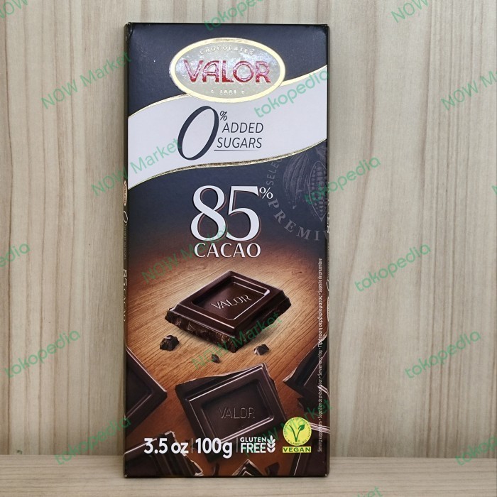 

Ready Gluten Free 85% Dark Chocolate Sugar Free (stevia) by Valor