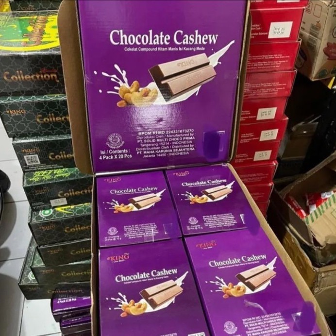 

Ready coklat msudalifah 1 kardus coklat CASHEW isi 80 batang