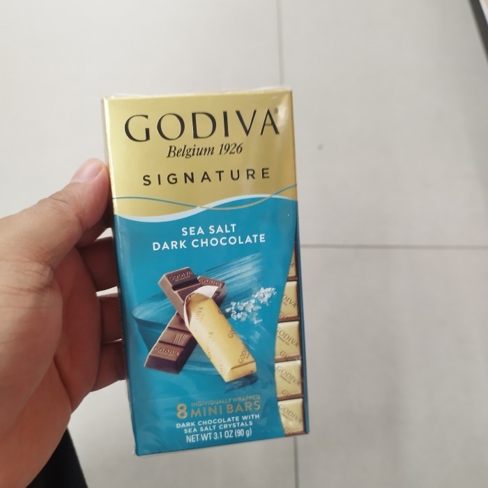 

Ready godiva sea salt dark chocolate 90gr