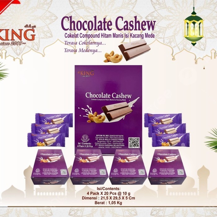 

Ready DKing Cashew - D'King Bisco - D King Hazelnut - Coklat enak