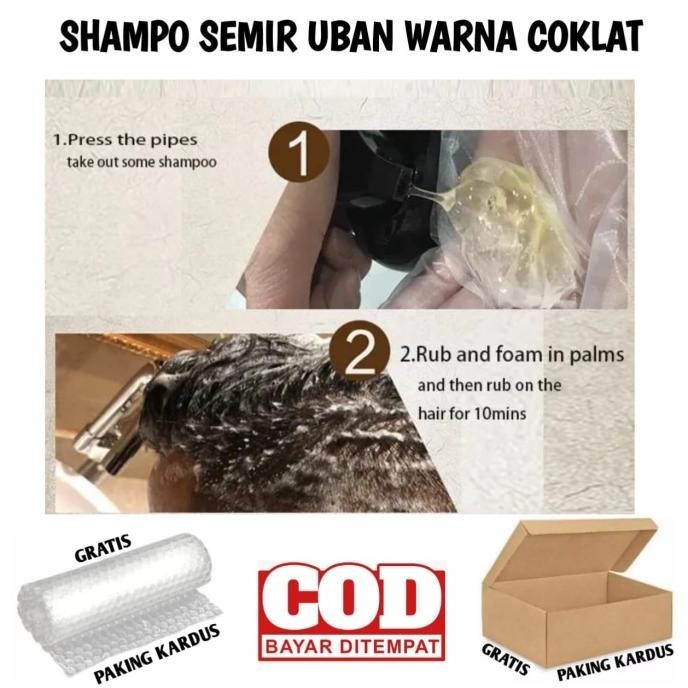 SAMPO UBAN WARNA COKLAT SEMIR RAMBUT COKLAT PEWARNA RAMBUT COKLAT  JS01