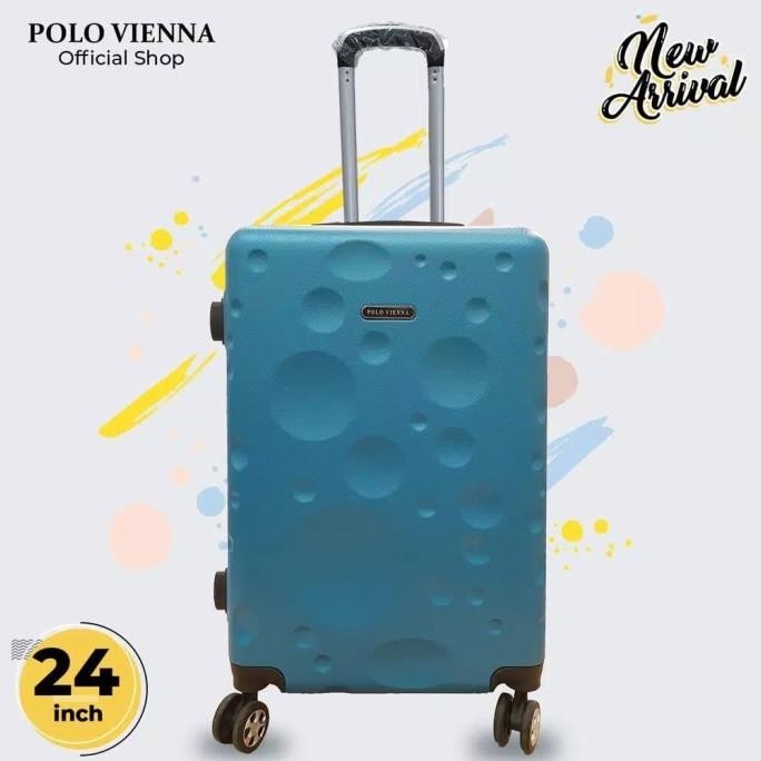 NEW KOPER POLO VIENNA 24 INCH LUGGAGE POLKADOT BAGASI-TOSKA