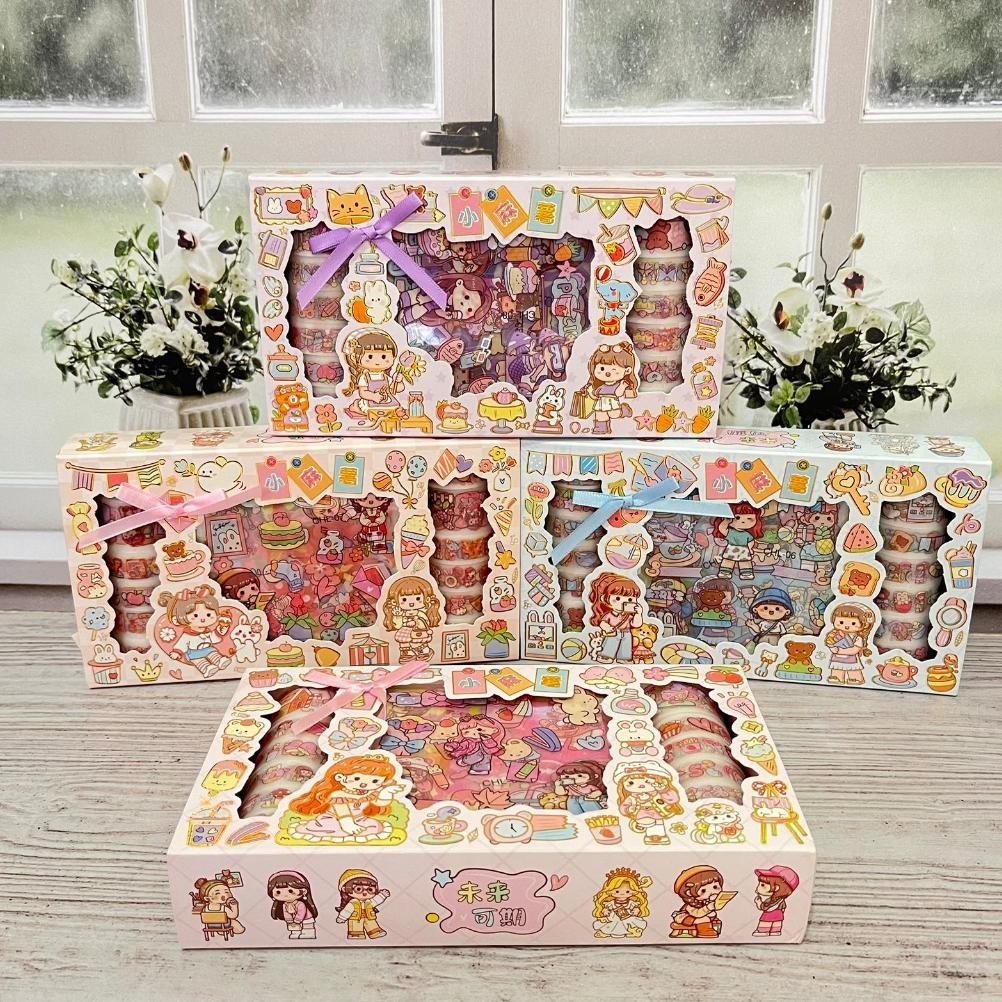 

TGH Set stiker + washitape 12 Roll - CHL - setiker lucu unik hadiah sovenir alat tulis kantor kerja hiasan sekolah TERLARIS