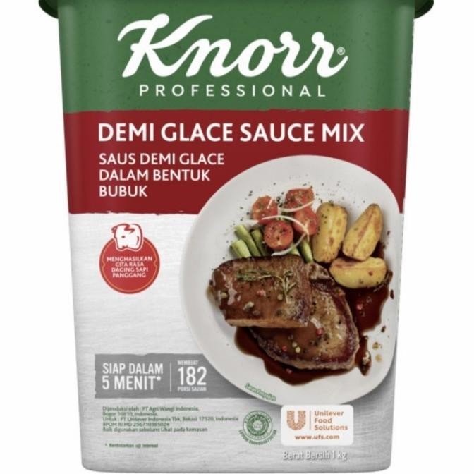 

KNORR DEMI GLACE MIX BUBUK 1KG DALAM PAIL, BUMBU STEAK POWDER PRAKTIS. H32S