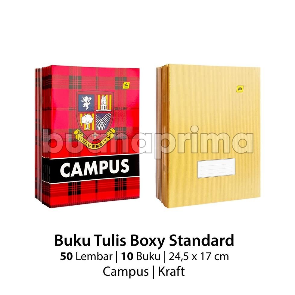 

Berkualitas Buku Tulis Boxi Standard 50 Lembar Campus Isi 10 Buku 25 X 18 Cm Boxy Notebook Sekolah Batik Kraft Coklat Sale