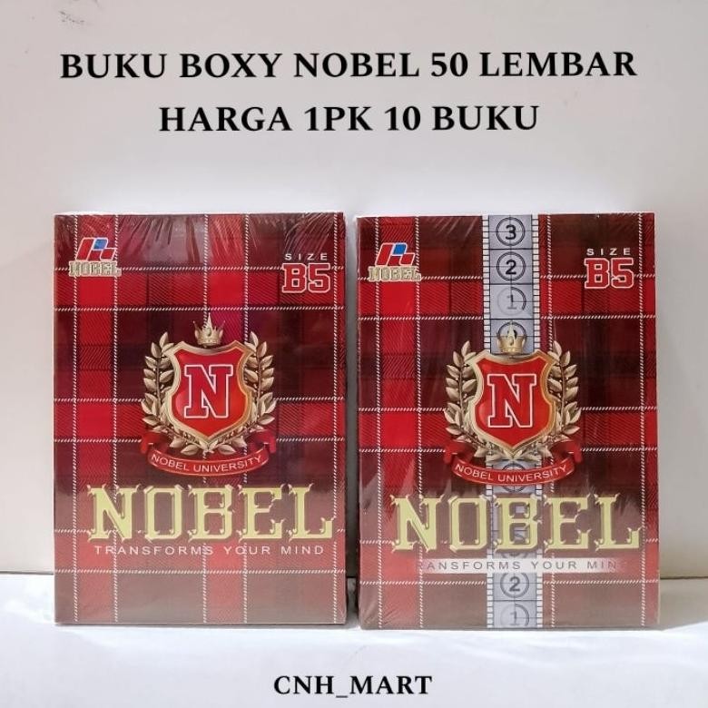

Berkualitas Buku Nobel Campus 50 Lembar - Buku Boxy Nobel 50 - Buku Sika Boxy 50 Lembar Harga 1 Pak Isi 10 Buku BisaCod