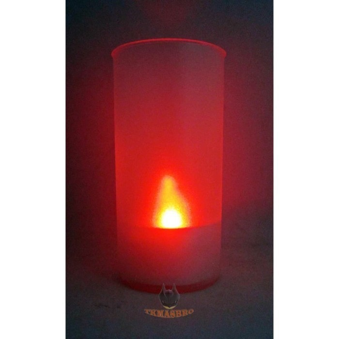 SALE LAMPU LILIN LED DALAM GELAS