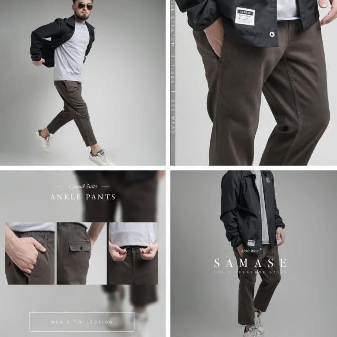 SAMASE Celana Sirwal T-026 Angkle Pants - Twill Stretch