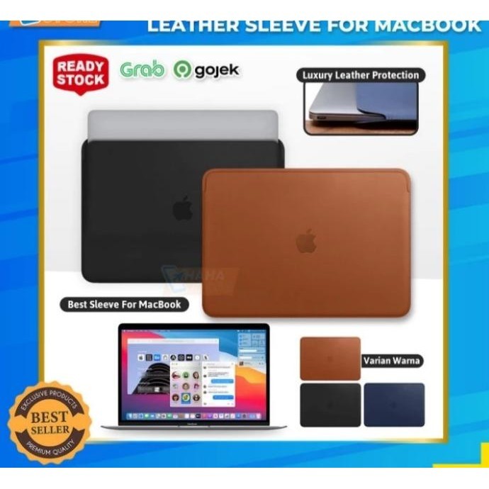 CLUTCH SLEEVE LEATHER ORIGINAL NEW MACBOOK AIR 13.6 M2 2022 TAS 13 ORI