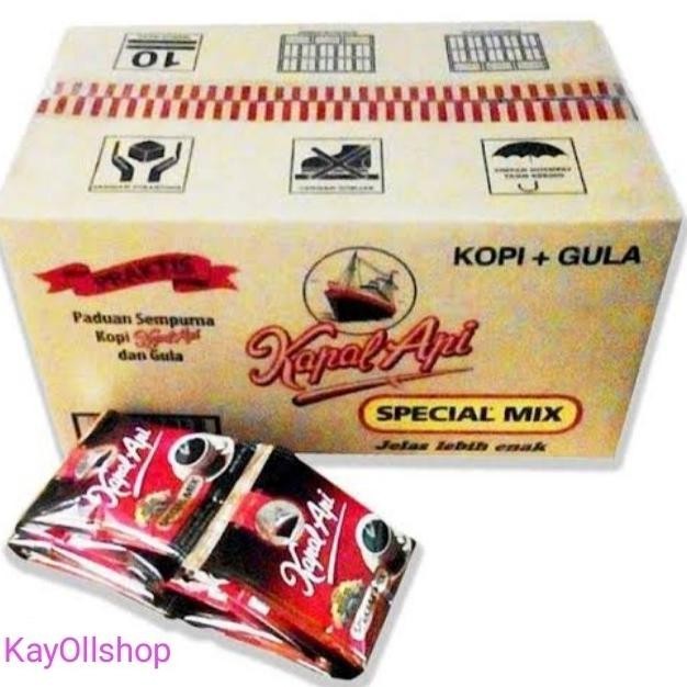 

Kopi Kapal Api Special Mix 10 Sachet / 1 Dus Karton 12 Renceng