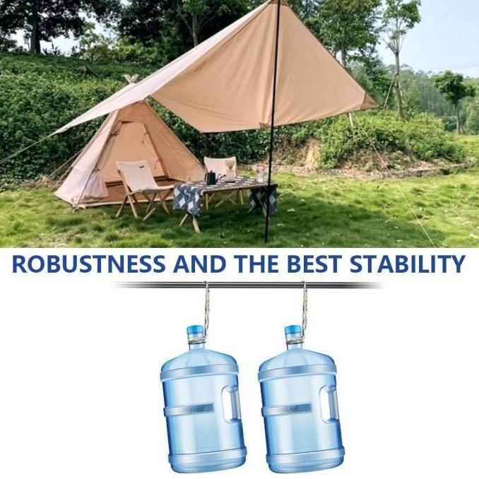 2M Teleskopik Tiang Tenda Camping Besi / Canopy Awning Support Poles