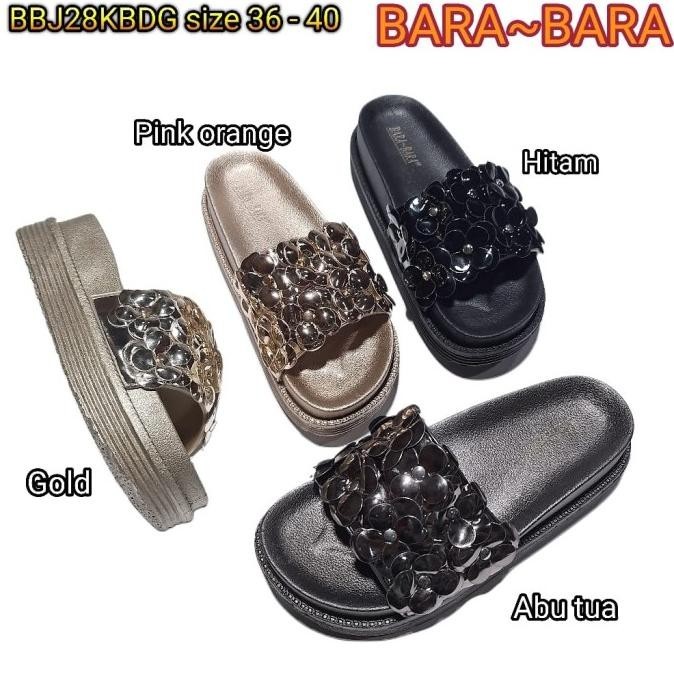 Jelly Sandal Wedges Selop Bara Bara Wanita Karet Import Bbj28Kbdg